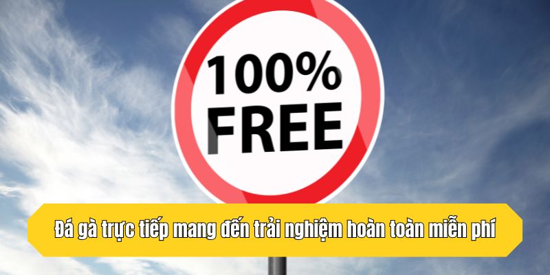 Đá gà trực tiếp mang đến trải nghiệm hoàn toàn miễn phí